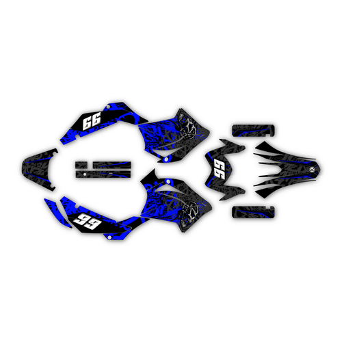 honda xr150l graphics kit all years revolt series blue