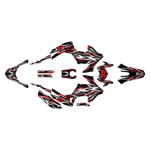 honda xr190l graphics kit all years prime series red