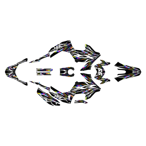 honda xr190l graphics kit all years prime series rainbow