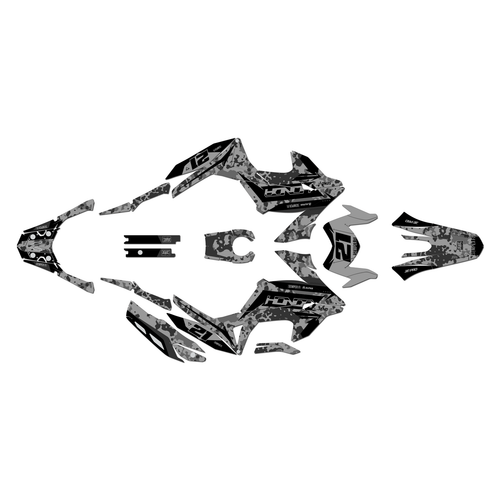 honda xr190l graphics kit all years semperfi series smoke