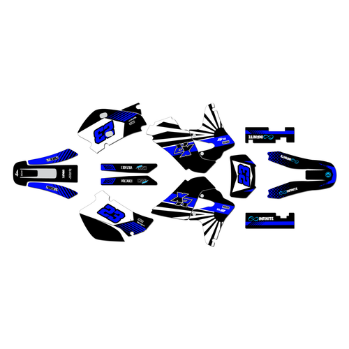 honda xr650r graphics kit 2000-2009 fh series blue