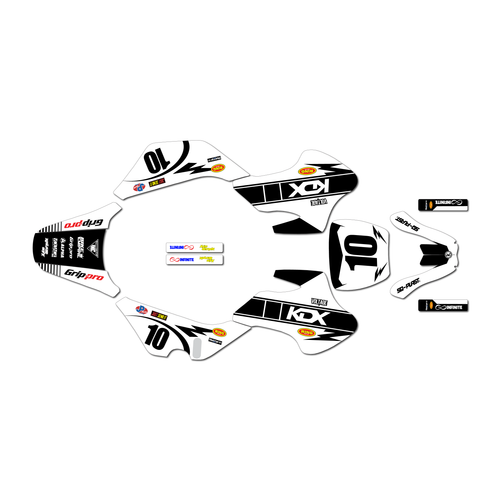 kawasaki kdx50 graphics kit all years speed series white