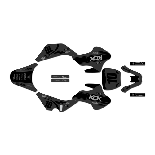 kawasaki kdx50 graphics kit all years speed series smoke
