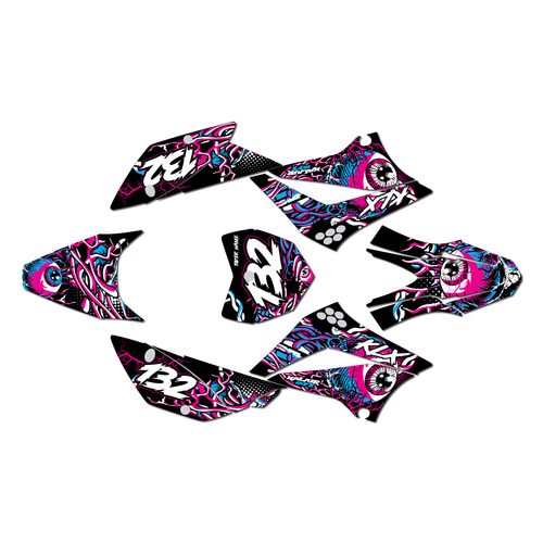 kawasaki klx110 graphics kit 2010-2026 core series magenta