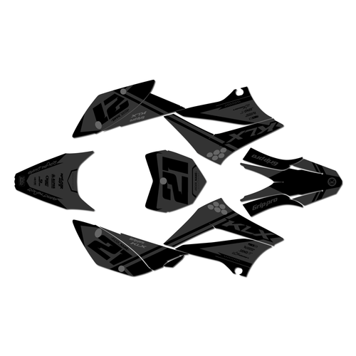 kawasaki klx110 graphics kit 2010-2026 enigma series smoke