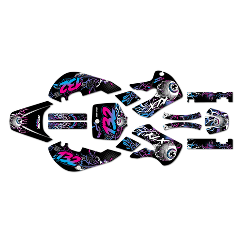 kawasaki klx110 graphics kit 2002-2009 core series cm