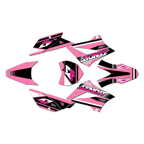 kawasaki klx110 graphics kit 2010-2026 fresh series pink