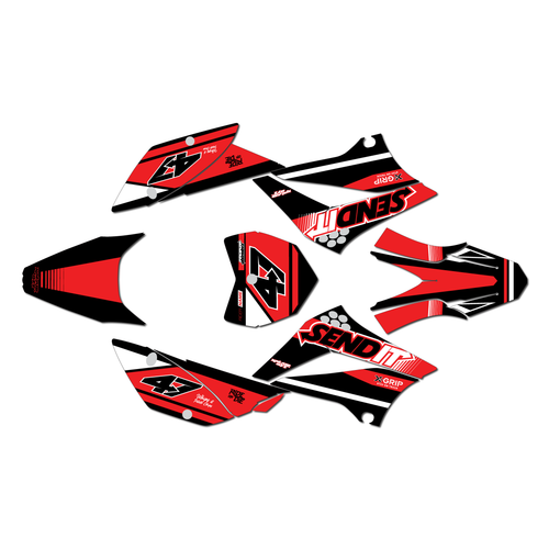 kawasaki klx110 graphics kit 2010-2026 fresh series red-shift