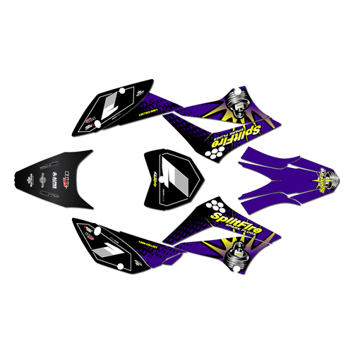 kawasaki klx110 graphics kit 2010-2026 lancaster series purple