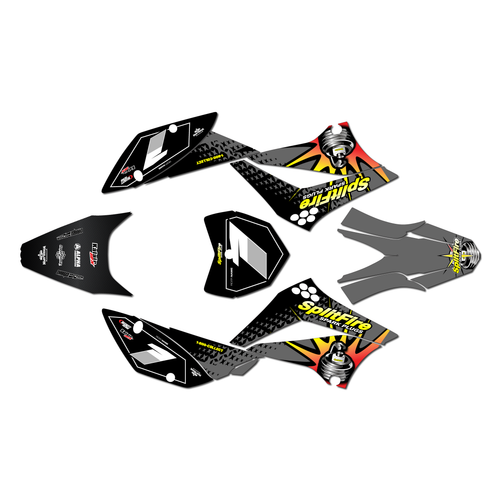 kawasaki klx110 graphics kit 2010-2026 lancaster series smoke