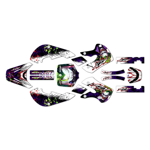kawasaki klx110 graphics kit 2002-2009 jester series purple