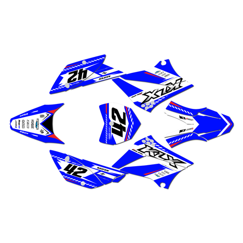 kawasaki klx110 graphics kit 2010-2026 lethal series blue