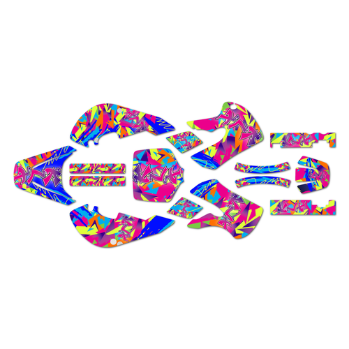 kawasaki klx110 graphics kit 2002-2009 retro series retro