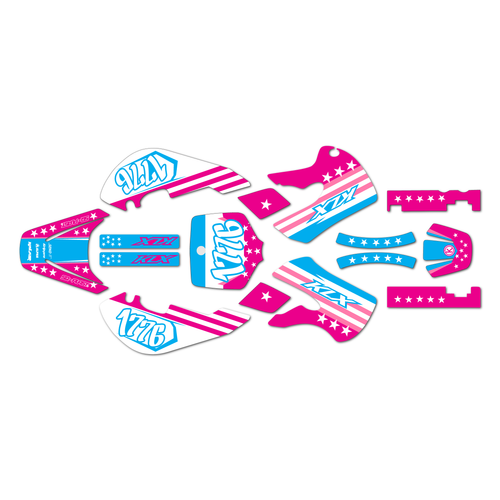 kawasaki klx110 graphics kit 2002-2009 usa series cm