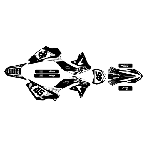 kawasaki klx230r graphics kit 2020-2026 division series white