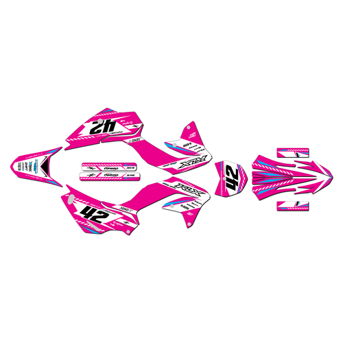 kawasaki klx230r graphics kit 2020-2026 lethal series magenta