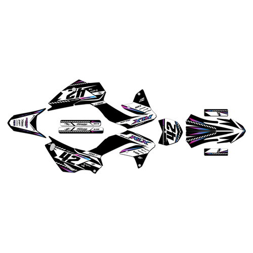 kawasaki klx230r graphics kit 2020-2026 lethal series magenta-shift