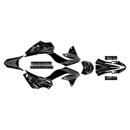 kawasaki klx230r graphics kit 2020-2024 lethal series smoke