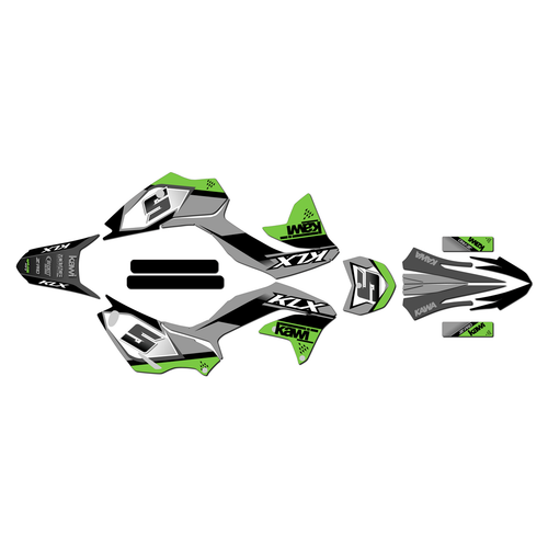 kawasaki klx230r graphics kit 2020-2024 venom series green