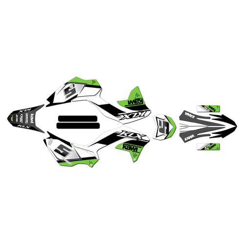 kawasaki klx230r graphics kit 2020-2026 venom series green-shift