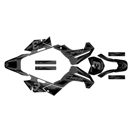 kawasaki klx140r graphics kit 2019-2026 guard series smoke