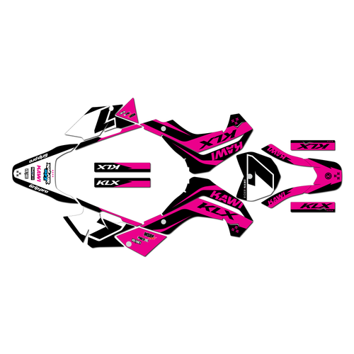 kawasaki klx140r graphics kit 2019-2026 legend series magenta