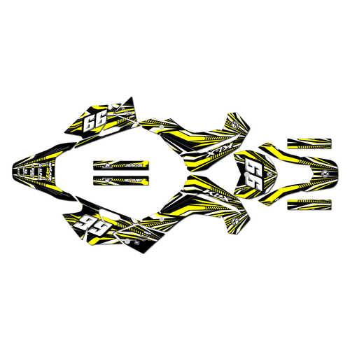 kawasaki klx140 graphics kit 2008-2018 prime series yellow