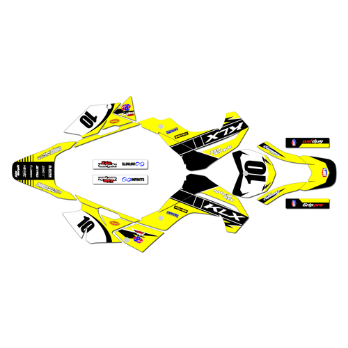 kawasaki klx140 graphics kit 2008-2018 speed series yellow