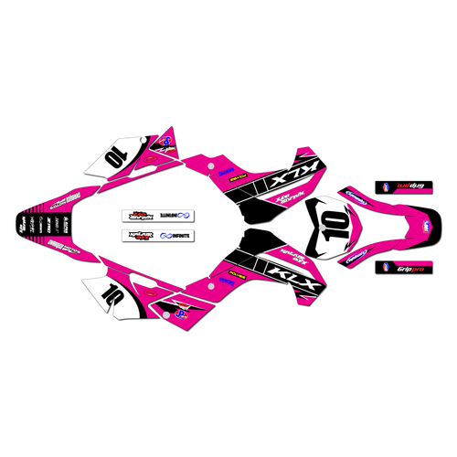 kawasaki klx140 graphics kit 2008-2018 speed series magenta