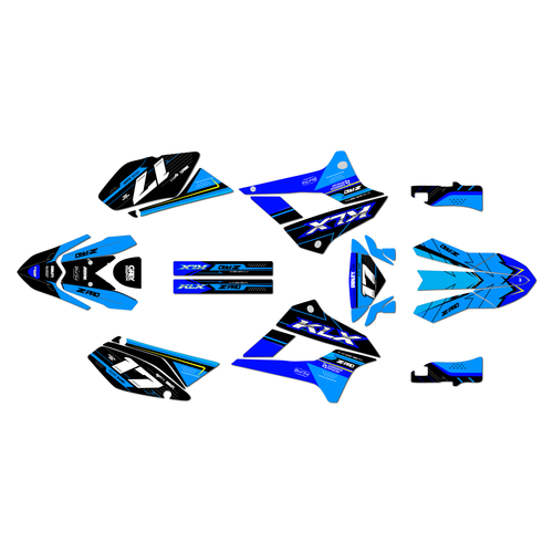 kawasaki klx250 graphics kit 2008-2020 axis series blue