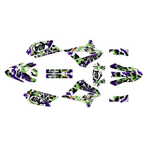 kawasaki klx300sm graphics kit 2021-2023 invasion series purple