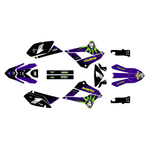 kawasaki klx300sm graphics kit 2021-2023 lancaster series purple