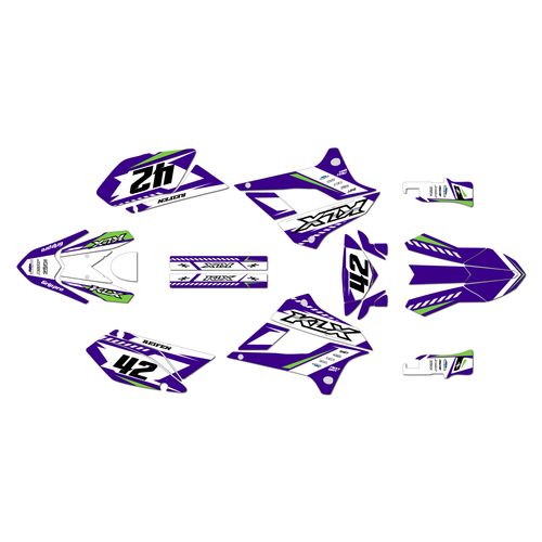 kawasaki klx300sm graphics kit 2021-2023 lethal series purple