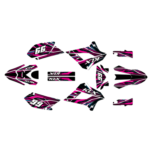 kawasaki klx250 graphics kit 2008-2020 prime series magenta