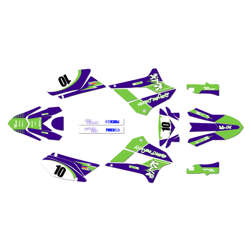 kawasaki klx300sm graphics kit 2021-2023 speed series purple