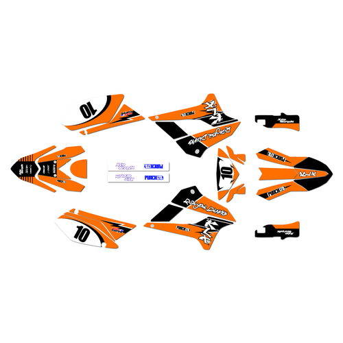 kawasaki klx300sm graphics kit 2021-2023 speed series orange