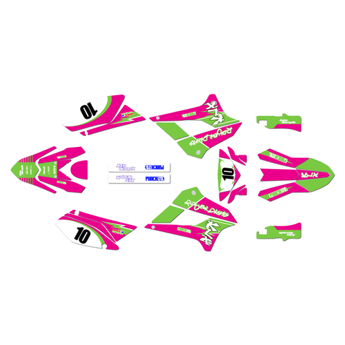 kawasaki klx300sm graphics kit 2021-2023 speed series magenta
