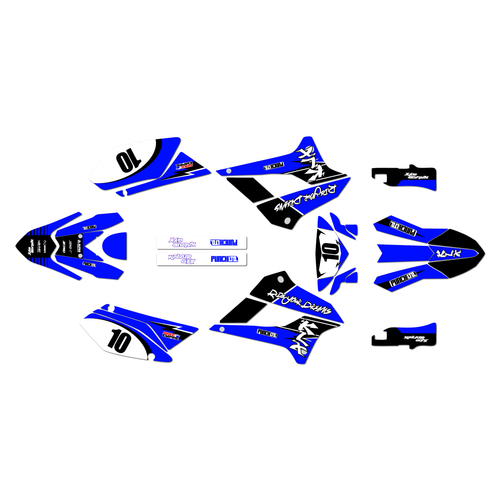 kawasaki klx250 graphics kit 2008-2020 speed series blue