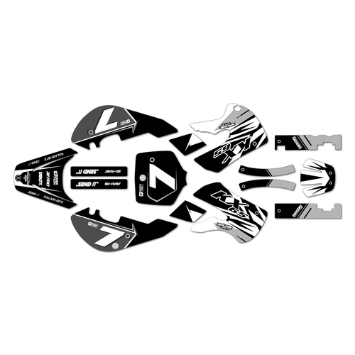 kawasaki kx65 graphics kit 1999-2026 bold series white