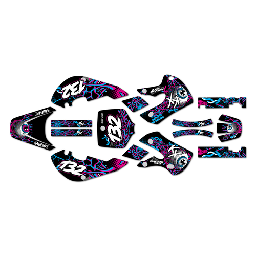 kawasaki kx65 graphics kit 1999-2026 core series magenta
