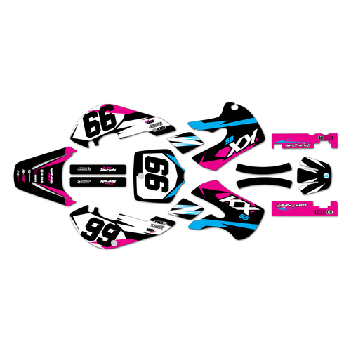 kawasaki kx65 graphics kit 1999-2026 division series pink