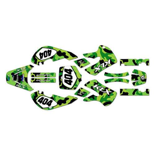 kawasaki kx65 graphics kit 1999-2026 invasion series green