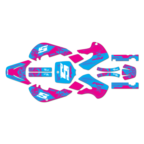 kawasaki kx65 graphics kit 1999-2026 night series magenta