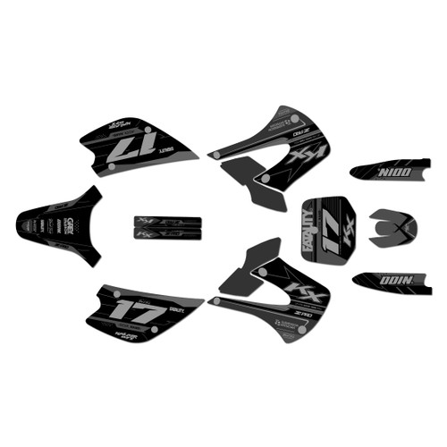 kawasaki kx100u graphics kit 2001-2013 axis series smoke