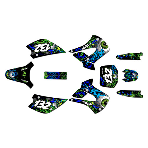 kawasaki kx100u graphics kit 2001-2013 core series blue