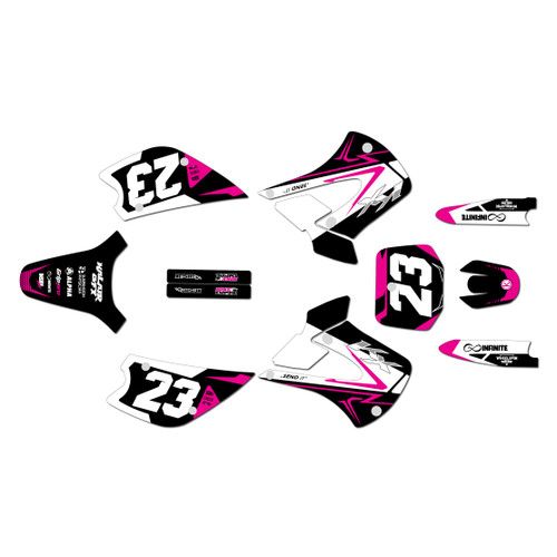 kawasaki kx85u graphics kit 2001-2013 evader series magenta