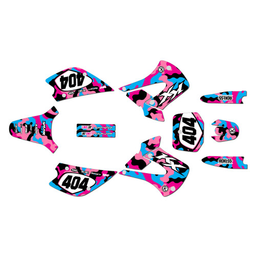 kawasaki kx100u graphics kit 2001-2013 invasion series cm