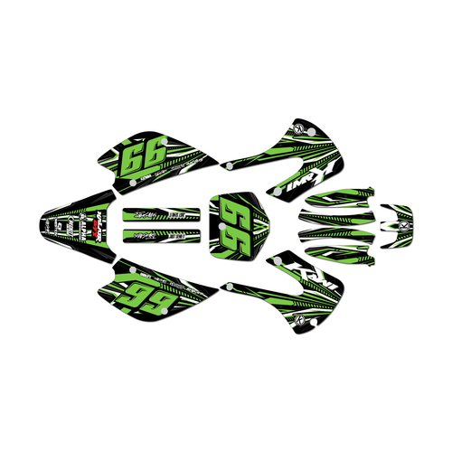 kawasaki kx85 graphics kit 2001-2013 prime series green