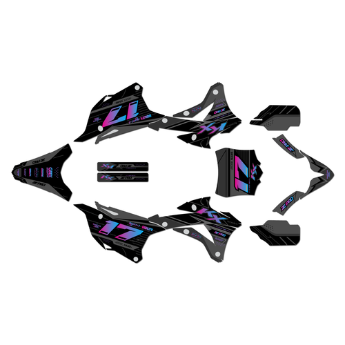 kawasaki kx100 graphics kit 2014-2021 axis series cm