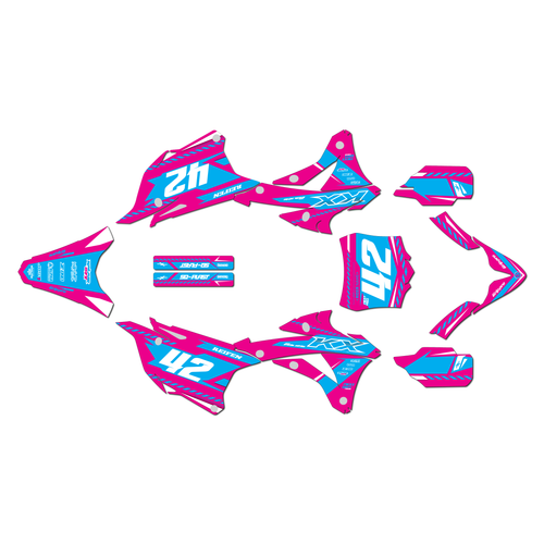 kawasaki kx85 graphics kit 2014-2021 lethal series cm